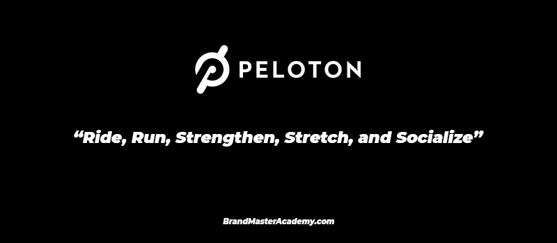 Peloton key message tagline logo
