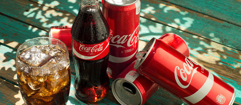 coca-cola in different forms